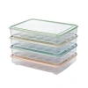 【 Thickened refrigerator egg box 】 24-compartment storage and preservation box, egg compartment egg tray, kitchen dust-proof storage box with lid Item Picture